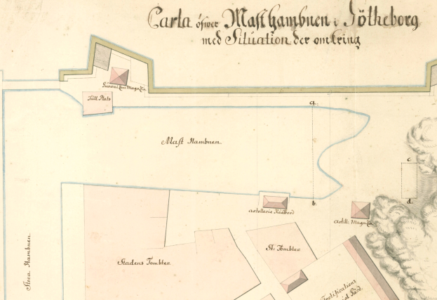 Ein detaillierter Stadtplan von Stuttgart, Deutschland, der Straßen, Gebäude und Sehenswürdigkeiten mit Textbeschriftungen zeigt.