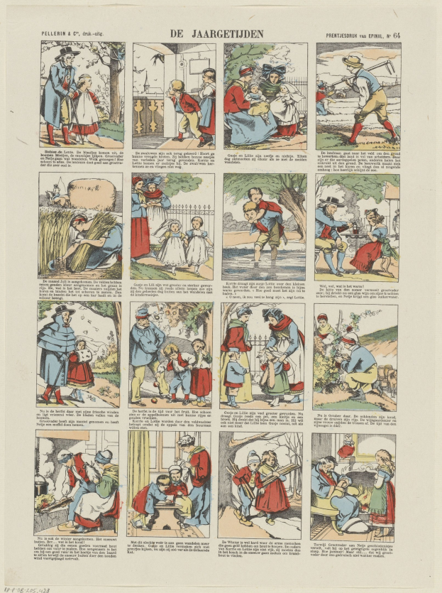 Eine Karikatur eines Mannes, der animiert gestikulierend spricht, während er einer Frau gegenübersitzt, umgeben von spaßigen Texten und Bildern auf einer Buchseite.