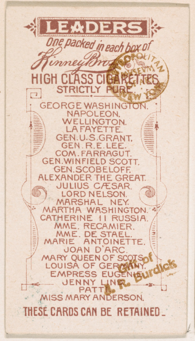 Ein altes Visitenkarte mit dem Wort 'Führer' darauf gegen einen weißen Hintergrund.