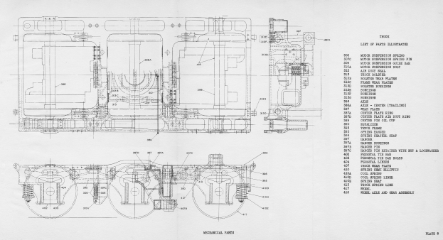 Detailgenaues Zeichnung eines Automotors auf Papier mit erklärendem Text, zeigt Komponenten wie Kolben und Ventile.