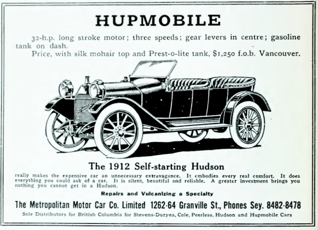 Werbung mit Auto und Begleittext