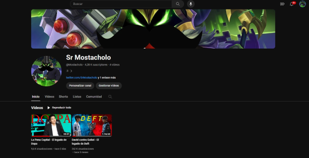 Screenshot einer Website mit schwarzem Hintergrund, das animierte Bilder und Text enthält, mit der Überschrift "Wie lade ich YouTube-Videos herunter", die auf einen YouTube-Video-Streaming-Dienst hinweist.