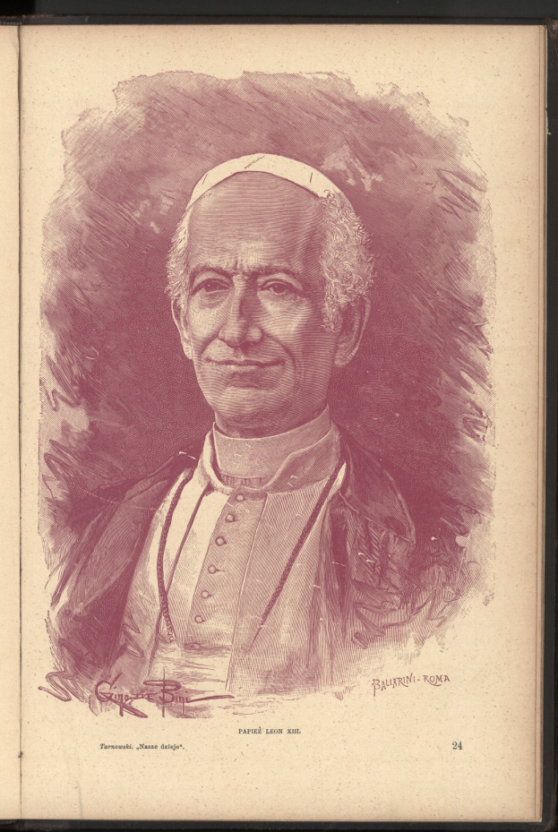 Ein Porträt von Papst Johannes Paul II. in einer weißen Soutane und einem weißen Zucchino mit einem friedlichen Gesichtsausdruck, geschlossenen Augen und einer ruhigen Ausstrahlung vor einem weißen Hintergrund.