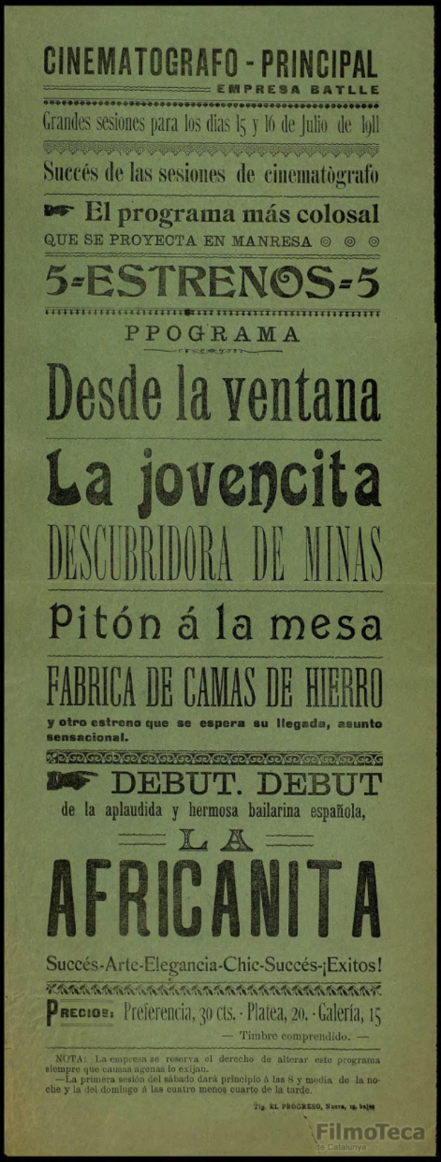 Eine vintage-Movie-Werbung mit schwarzem Hintergrund, weißer Schrift und einem gedämpften Farbschema aus Blauen und Grautönen, umgeben von einem weißen Rand.